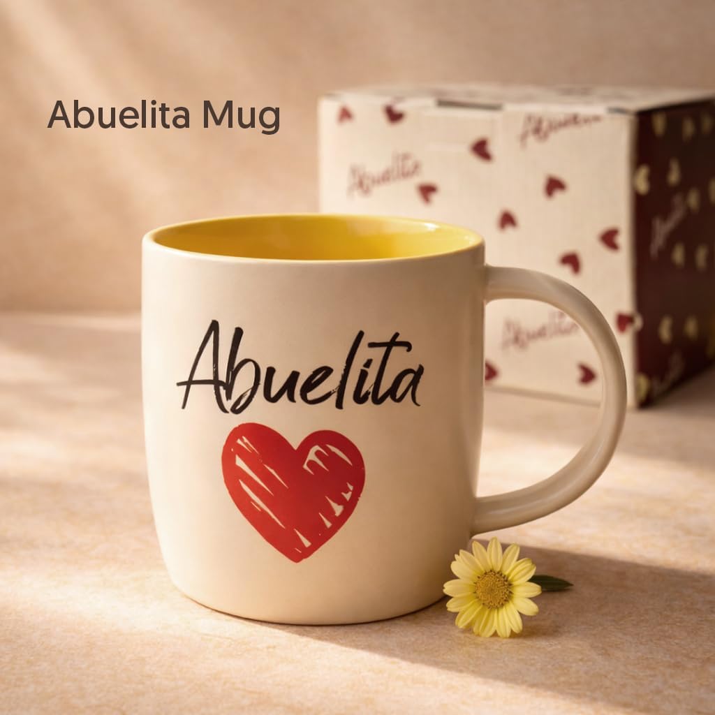 Abuelita Coffee Mug in Spanish, Taza Abuela, 13 Oz Ceramic | Best Grandma in The World Gifts, La Mejor Abuela, Latino Regalo Dia de las Madres, Navidad, Mothers Day, Birthday, Christmas - view 2