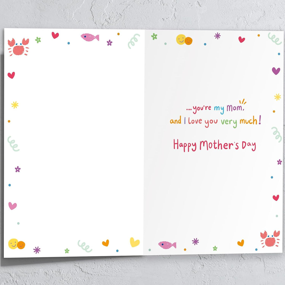 Mothers Day Card | Funny Mothers Day Cards Gifts for Mom from Baby Boy Girl Kids, Happy Mother's Day, Includes Envelope and Stickers - view 3