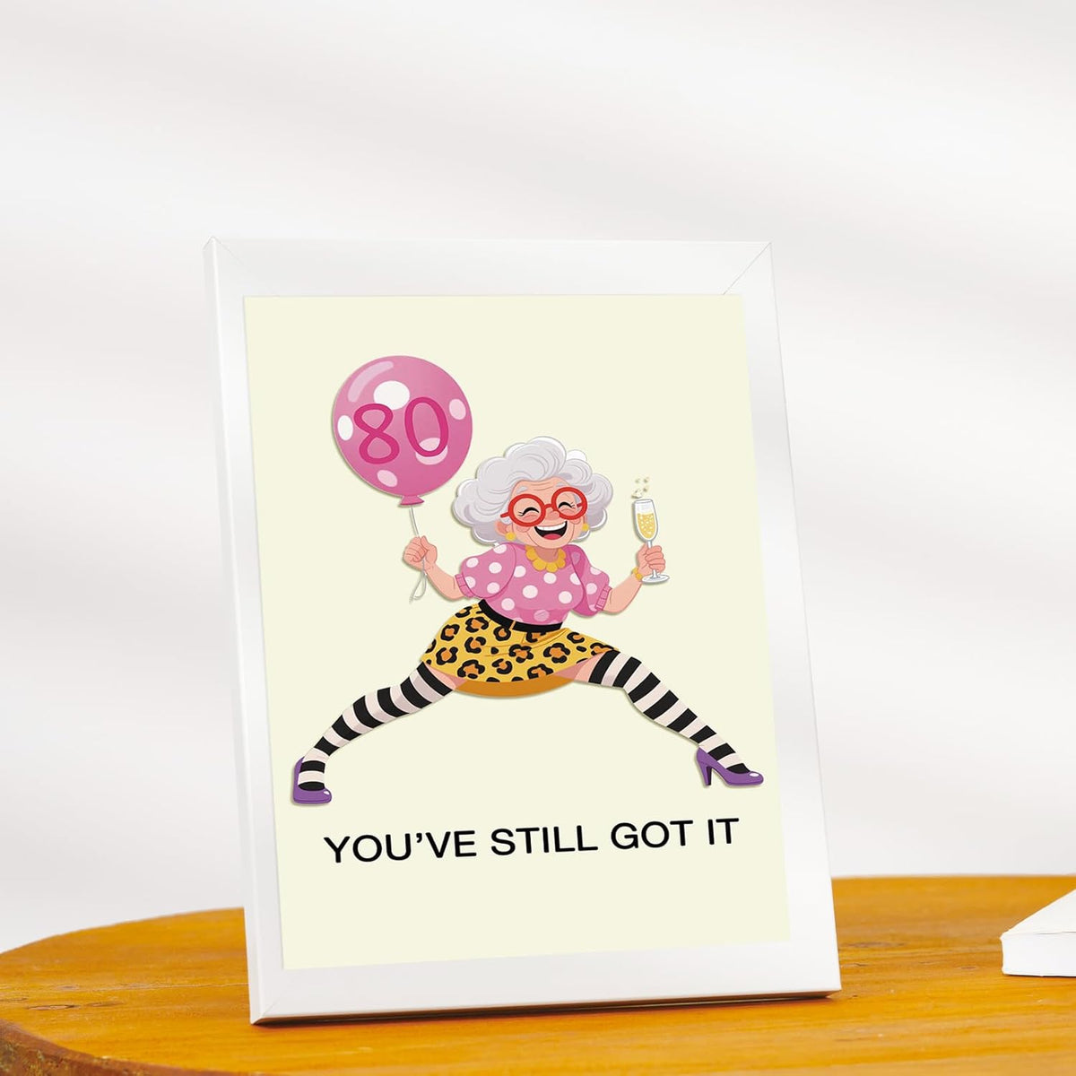 Happy 80th Birthday Card Gifts for Women Her Grandma | 80 Year Old Birthday Decorations for Mom Wife Friend，Heartfelt Inside Message,Idea for Party Decoration and Celebration - view 5