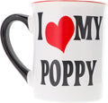 Ceramic Coffee Cups, 16oz Large I Love My Poppy Mug | Ideal Gift for Grandpa, Papa, and Dad, for Father's Day, Birthday, or Christmas, Poppy Coffee Mug, Home Decor, Kitchen Decor