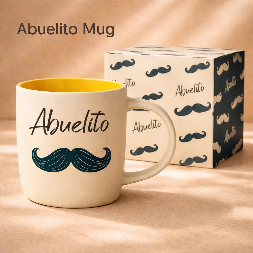 Abuelito Coffee Mug in Spanish, Taza Abuelo, 13 Oz Ceramic | Best Grandpa Gifts, El Mejor Abuelo, Latino Regalo Dia del Padre, Navidad, Grandparents Day, Fathers Day, Birthday, Christmas - view 2