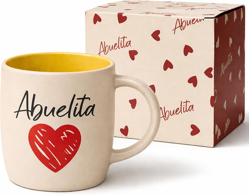 Abuelita Coffee Mug in Spanish, Taza Abuela, 13 Oz Ceramic | Best Grandma in The World Gifts, La Mejor Abuela, Latino Regalo Dia de las Madres, Navidad, Mothers Day, Birthday, Christmas