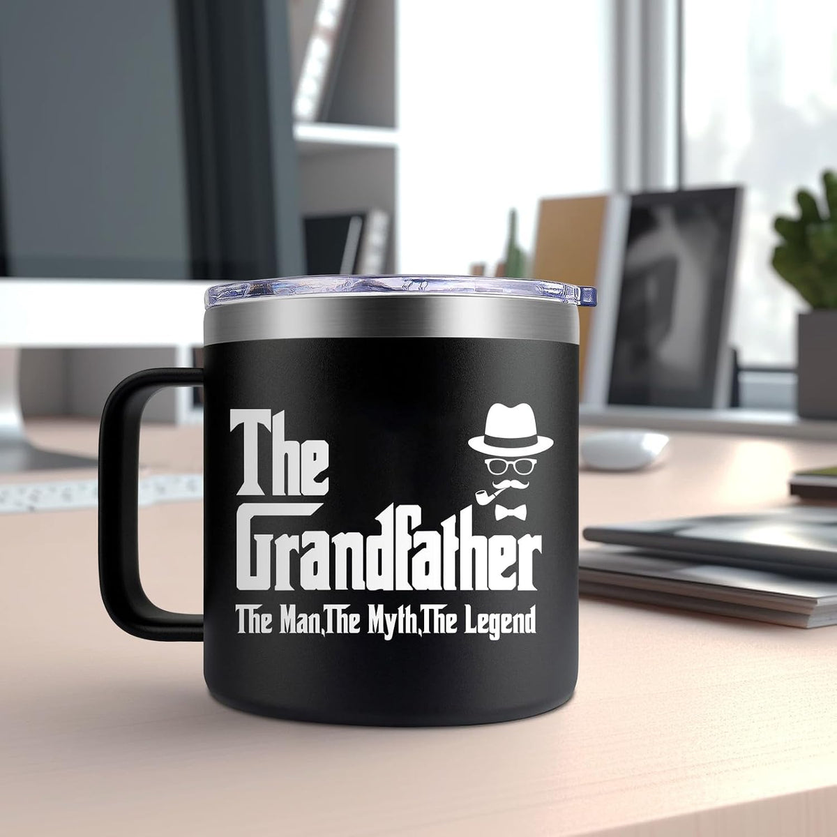 Fathers Day Gift for Grandpa Mug - Grandpa Gifts from Grandchildren - Grandfather Birthday Christmas Gift from Granddaughter, Grandson - Coffee Mug 14oz - view 4