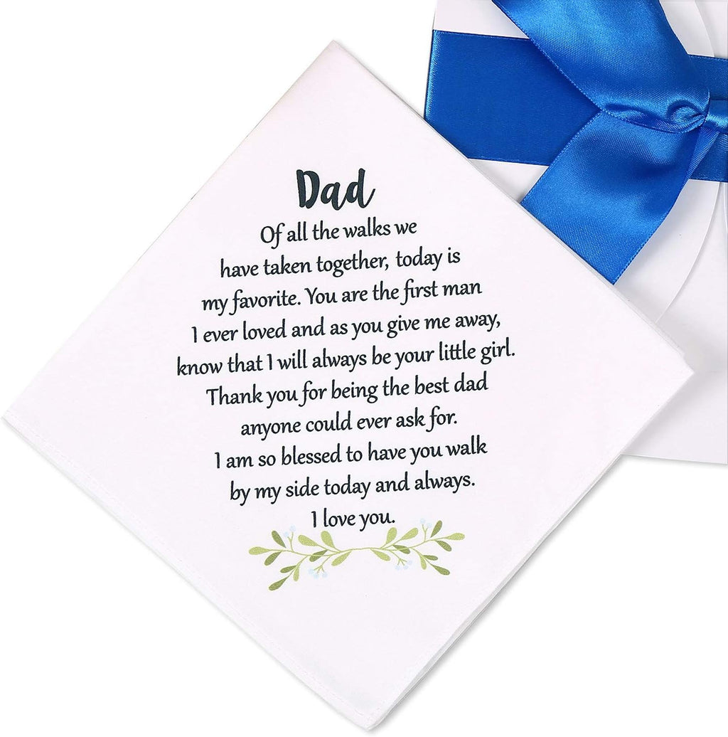 Wedding Handkerchief for Bride's Mother, Mom Wedding Gift from Daughter, Keepsake Hankie for Mother - view 6