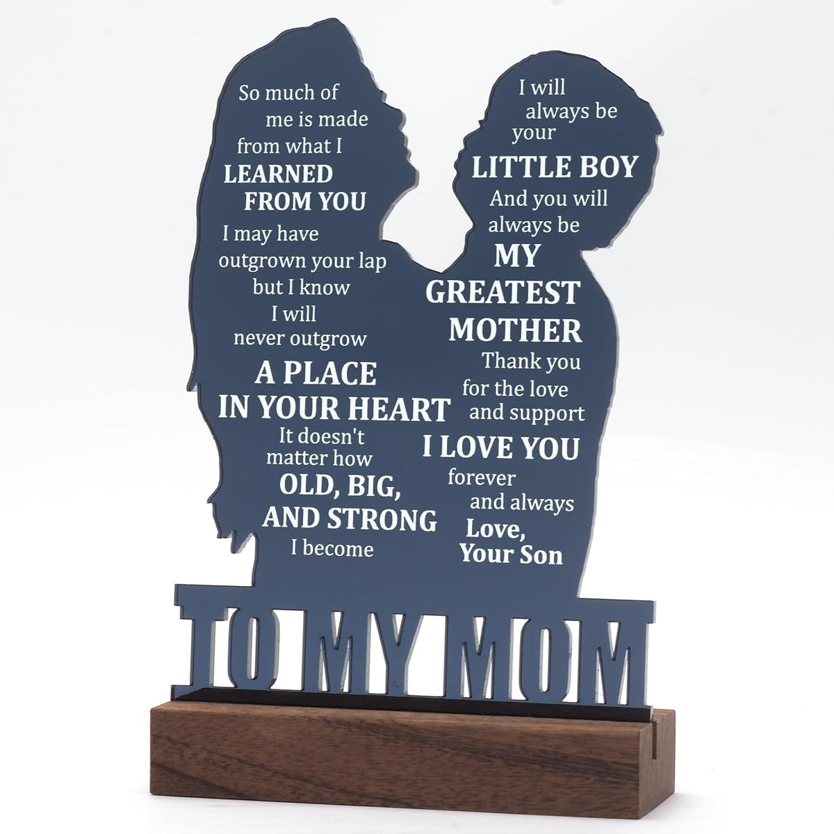 Gifts for Mom from Daughter - Sentimental Mother's Day Birthday Gifts for Mom, Meaningful Mom Keepsake Plaque, Mother Daughter Gifts "To My Mom" Christmas Valentines Day Easter Presents - view 2