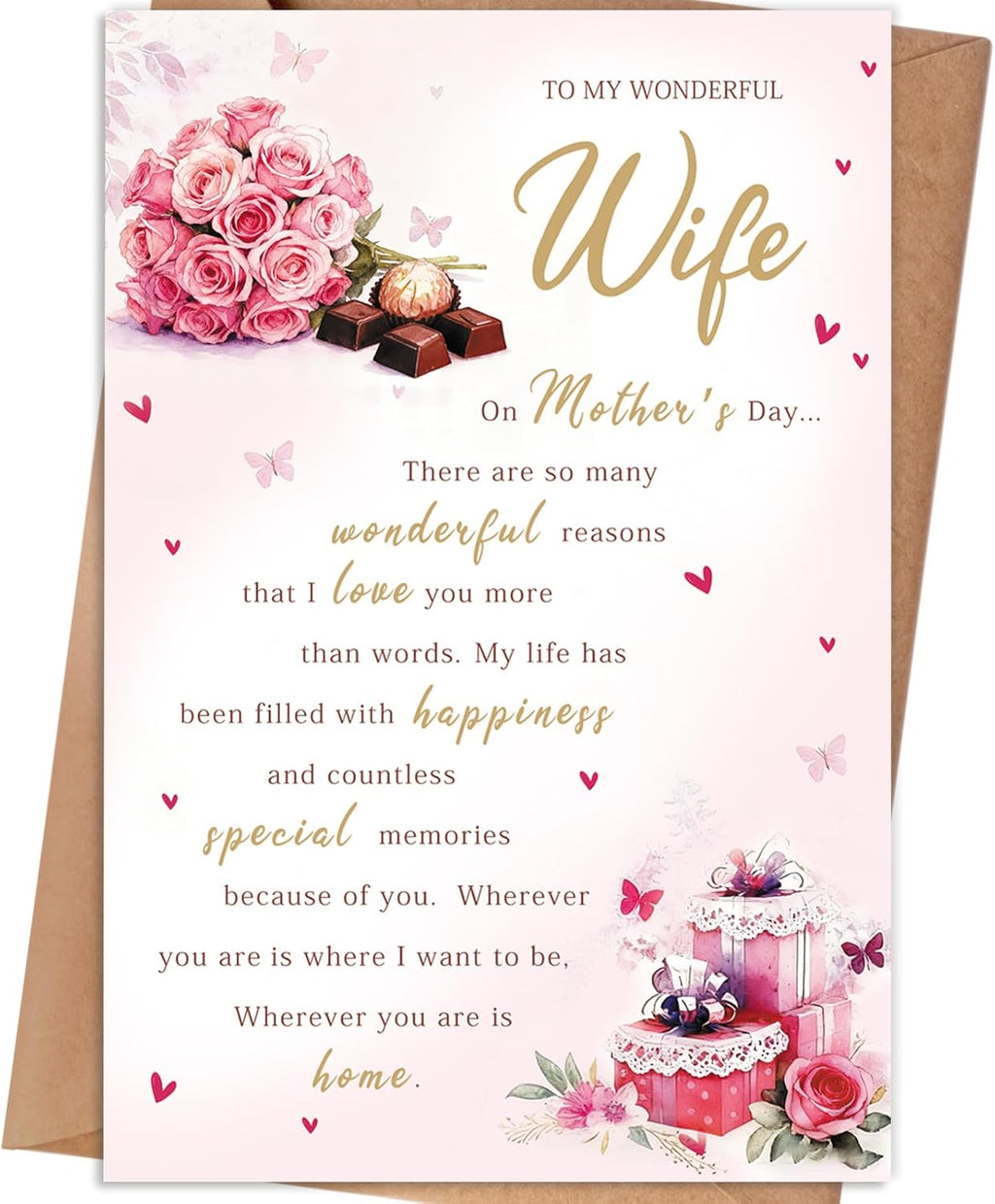 Mothers Day Card | Funny Mothers Day Cards Gifts for Mom from Baby Boy Girl Kids, Happy Mother's Day, Includes Envelope and Stickers - view 4