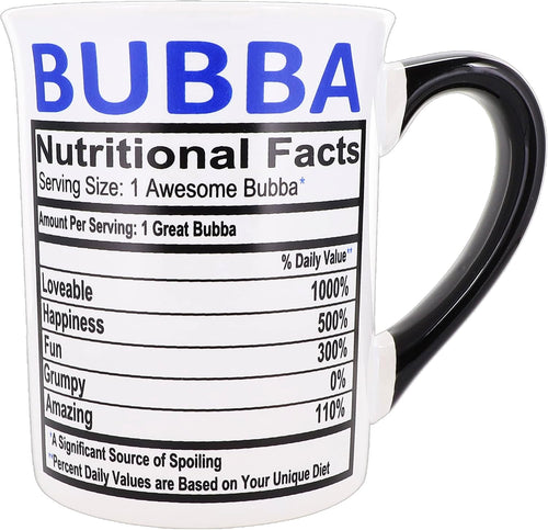 Bubba Mug, 16oz Ceramic Bubba Coffee Cup | Coffee Table and Home Decor, Mens Gifts for Men, Grandpa, Dad, Papa, Grandparents