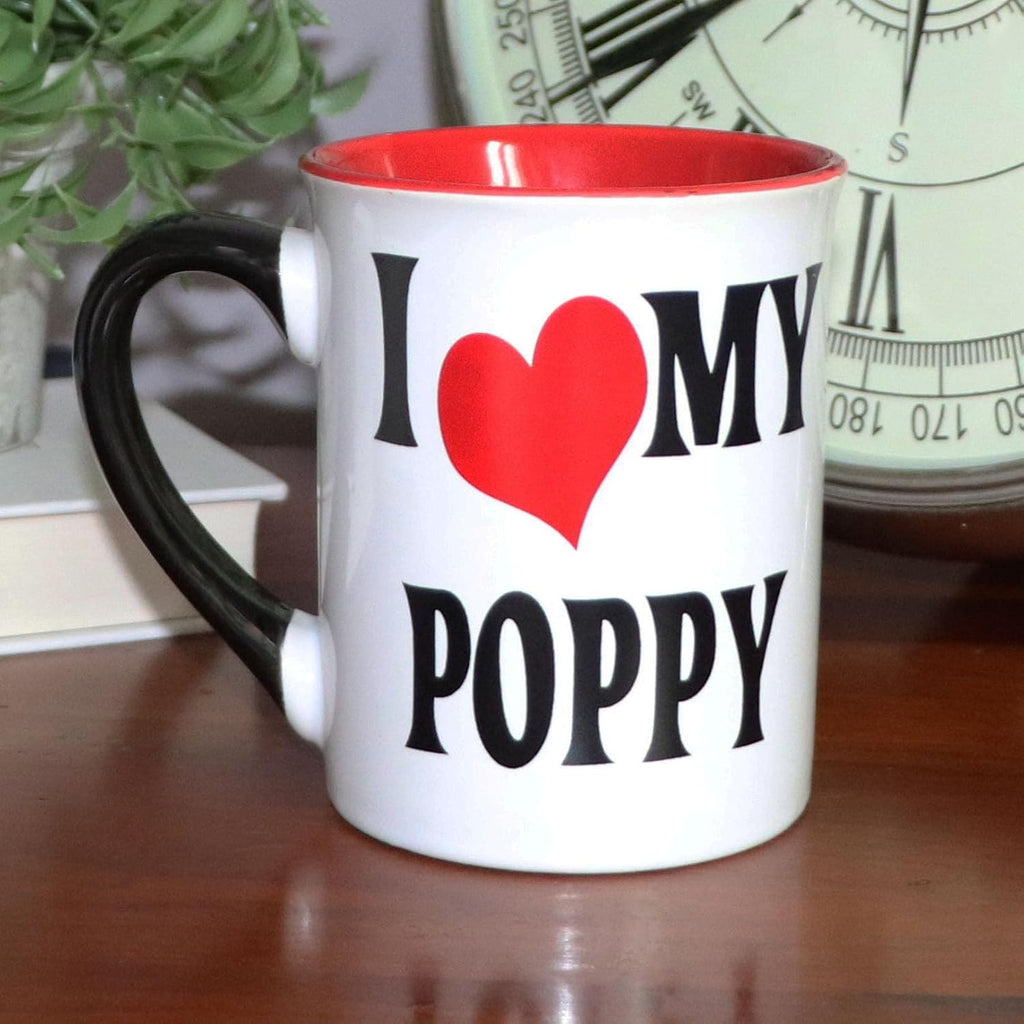 Ceramic Coffee Cups, 16oz Large I Love My Poppy Mug | Ideal Gift for Grandpa, Papa, and Dad, for Father's Day, Birthday, or Christmas, Poppy Coffee Mug, Home Decor, Kitchen Decor - view 7