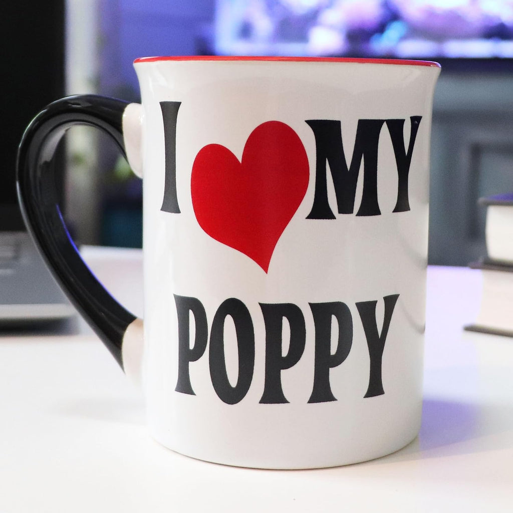 Ceramic Coffee Cups, 16oz Large I Love My Poppy Mug | Ideal Gift for Grandpa, Papa, and Dad, for Father's Day, Birthday, or Christmas, Poppy Coffee Mug, Home Decor, Kitchen Decor - view 8