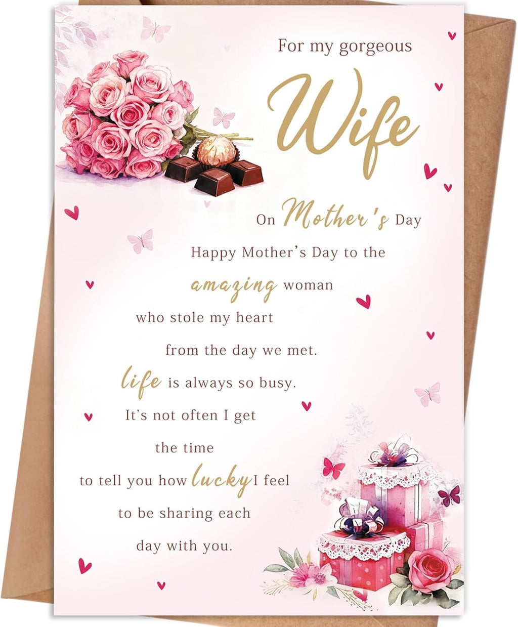 Mothers Day Card | Funny Mothers Day Cards Gifts for Mom from Baby Boy Girl Kids, Happy Mother's Day, Includes Envelope and Stickers - view 7