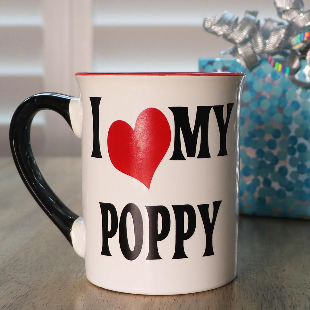 Ceramic Coffee Cups, 16oz Large I Love My Poppy Mug | Ideal Gift for Grandpa, Papa, and Dad, for Father's Day, Birthday, or Christmas, Poppy Coffee Mug, Home Decor, Kitchen Decor - view 6