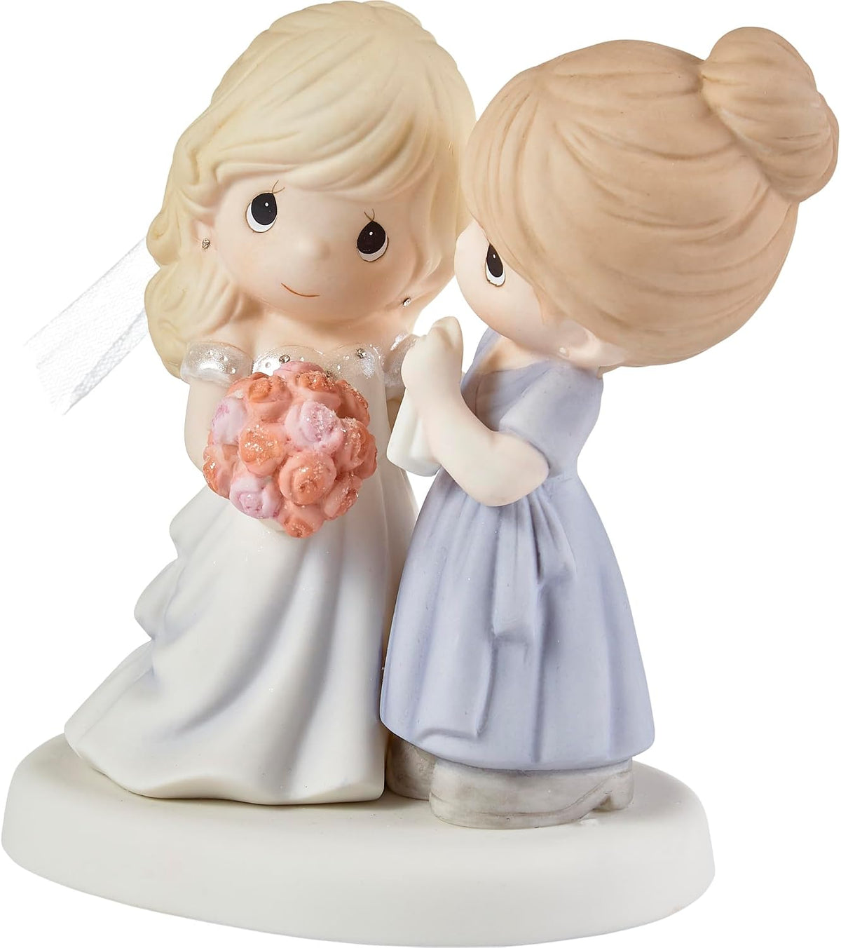 Mother of the Bride Figurine – Wedding Day Keepsake – Sentimental Mother Daughter Wedding Gift – Bisque Porcelain Collectible - view 3