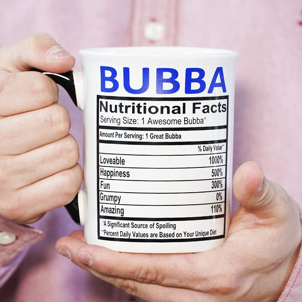 Bubba Mug, 16oz Ceramic Bubba Coffee Cup | Coffee Table and Home Decor, Mens Gifts for Men, Grandpa, Dad, Papa, Grandparents - view 6
