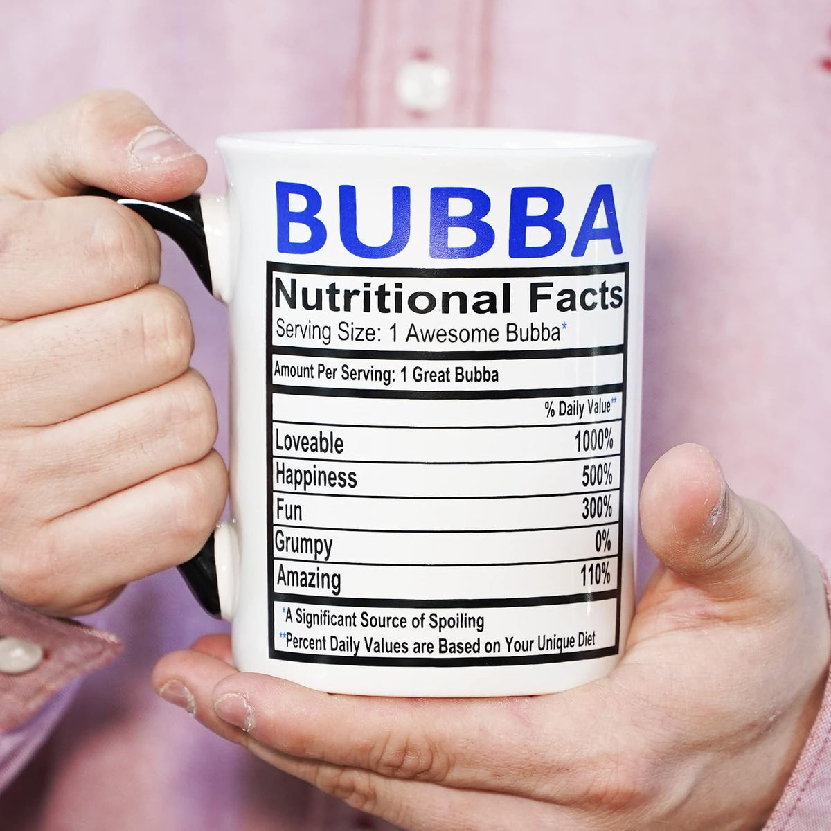 Bubba Mug, 16oz Ceramic Bubba Coffee Cup | Coffee Table and Home Decor, Mens Gifts for Men, Grandpa, Dad, Papa, Grandparents - view 6