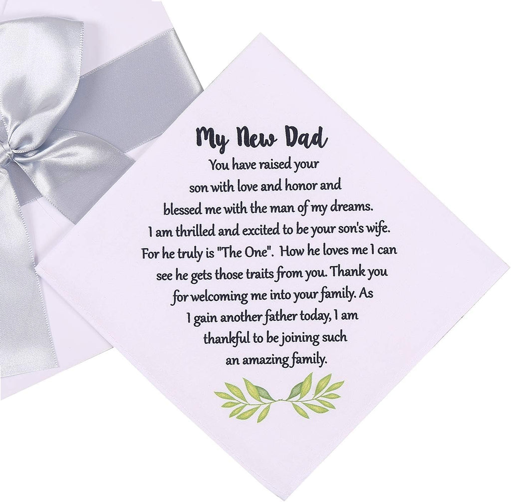 Wedding Handkerchief for Bride's Mother, Mom Wedding Gift from Daughter, Keepsake Hankie for Mother - view 7