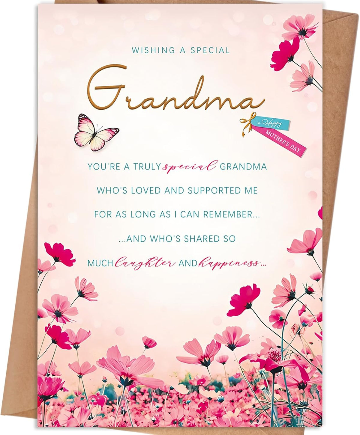 Mothers Day Card | Funny Mothers Day Cards Gifts for Mom from Baby Boy Girl Kids, Happy Mother's Day, Includes Envelope and Stickers - view 5
