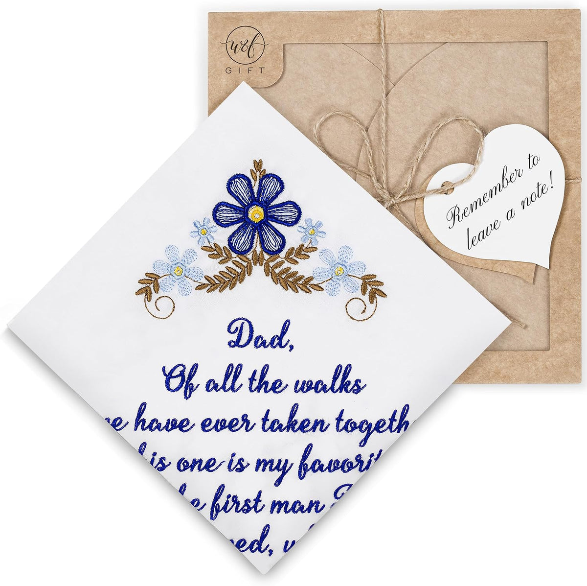 Mother of the Groom Gift Wedding Handkerchief Something Blue | Mother of the Groom Gift from Daughter, Wedding Keepsake Gift, Happy Tears Handkerchief, Cotton Hankie - view 6