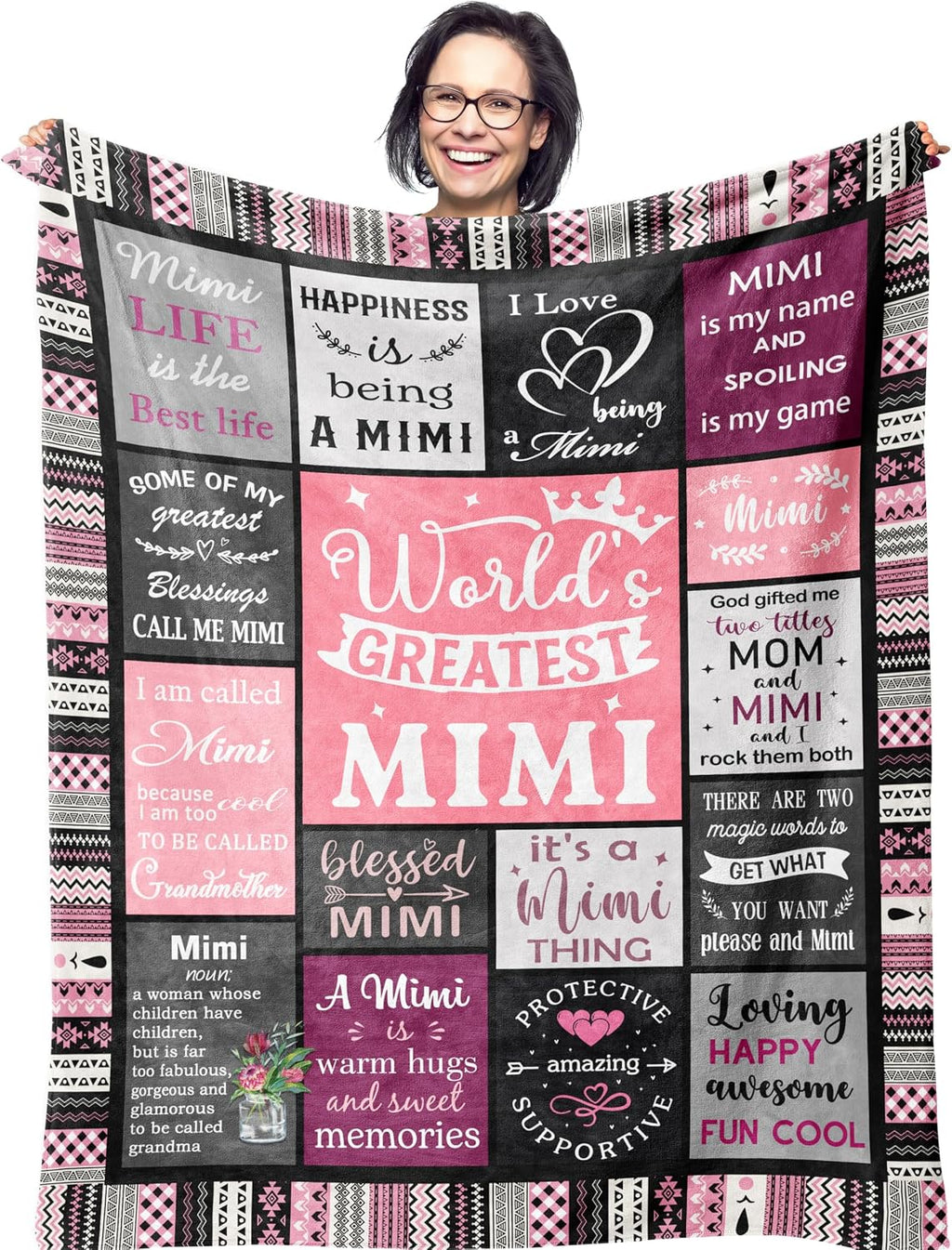 Gifts for Mom, Mom Birthday Gifts, Mom Gifts, Birthday Gift for Mom, Gifts for Moms from Daughter Son, Mama Mother Gifts, Best Mom Ever Gift, Valentines/Mothers Day to My Mom Blanket 60” x 50” - view 7