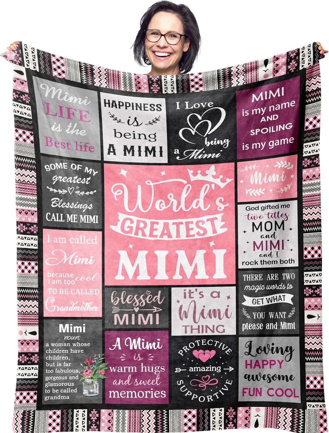 Gifts for Mom, Mom Birthday Gifts, Mom Gifts, Birthday Gift for Mom, Gifts for Moms from Daughter Son, Mama Mother Gifts, Best Mom Ever Gift, Valentines/Mothers Day to My Mom Blanket 60” x 50” - view 7