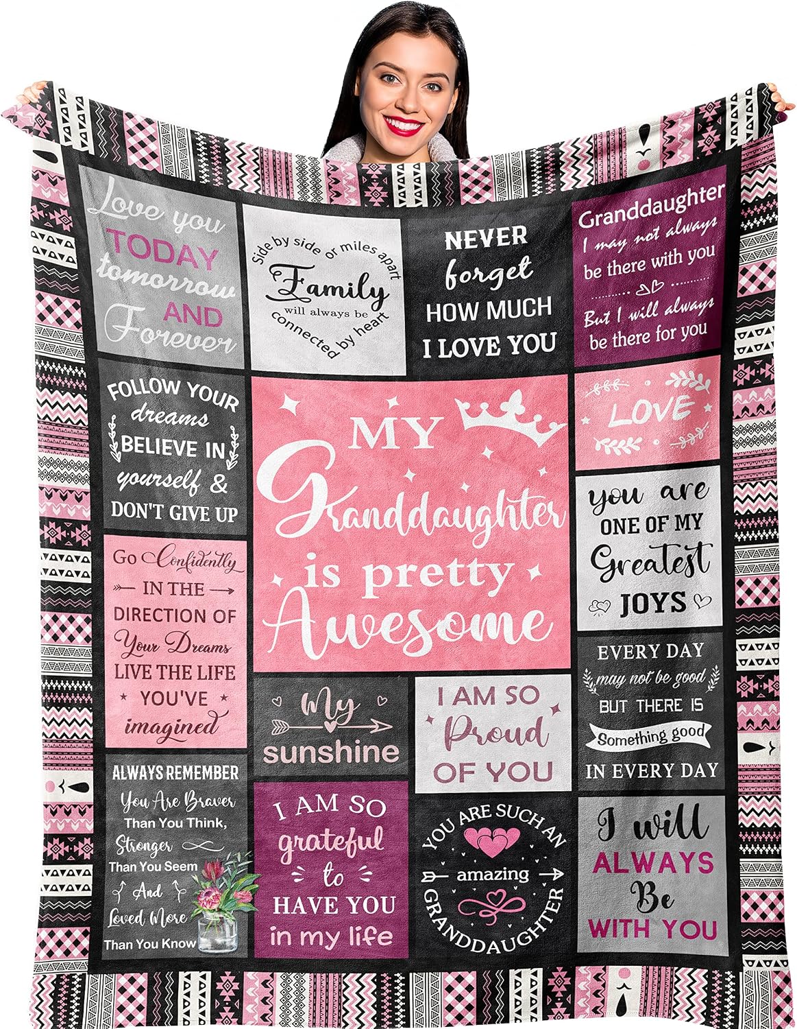 Gifts for Mom, Mom Birthday Gifts, Mom Gifts, Birthday Gift for Mom, Gifts for Moms from Daughter Son, Mama Mother Gifts, Best Mom Ever Gift, Valentines/Mothers Day to My Mom Blanket 60” x 50” - view 4