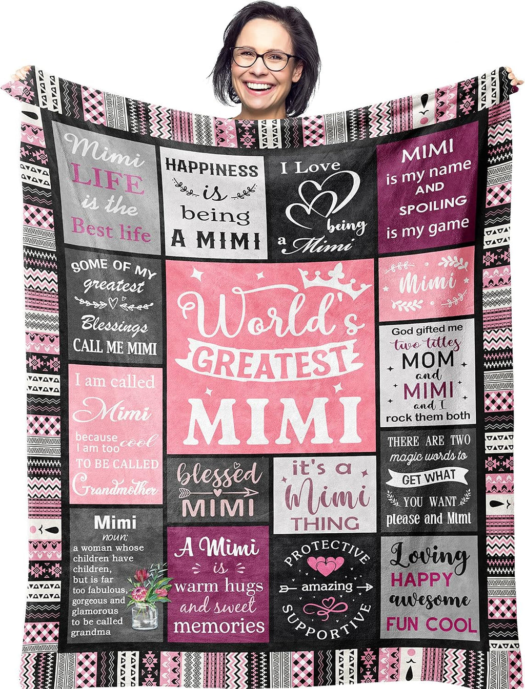 Gifts for Mom, Mom Birthday Gifts, Mom Gifts, Birthday Gift for Mom, Gifts for Moms from Daughter Son, Mama Mother Gifts, Best Mom Ever Gift, Valentines/Mothers Day to My Mom Blanket 60” x 50” - view 3