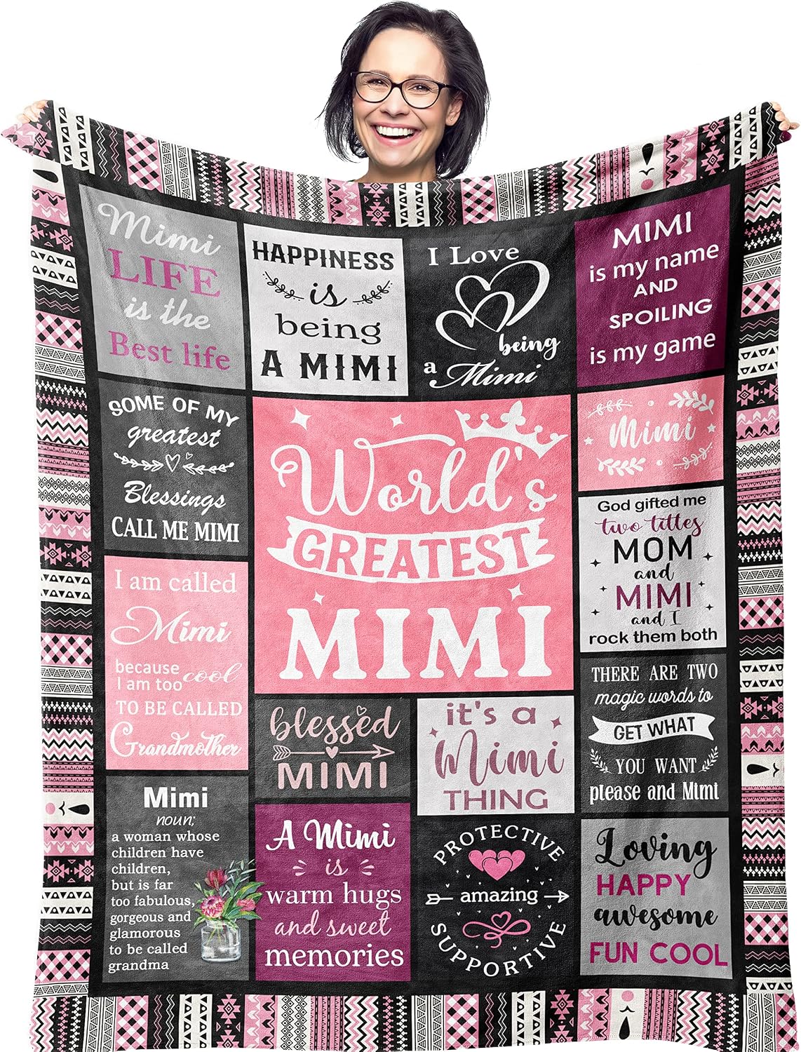 Gifts for Mom, Mom Birthday Gifts, Mom Gifts, Birthday Gift for Mom, Gifts for Moms from Daughter Son, Mama Mother Gifts, Best Mom Ever Gift, Valentines/Mothers Day to My Mom Blanket 60” x 50” - view 3
