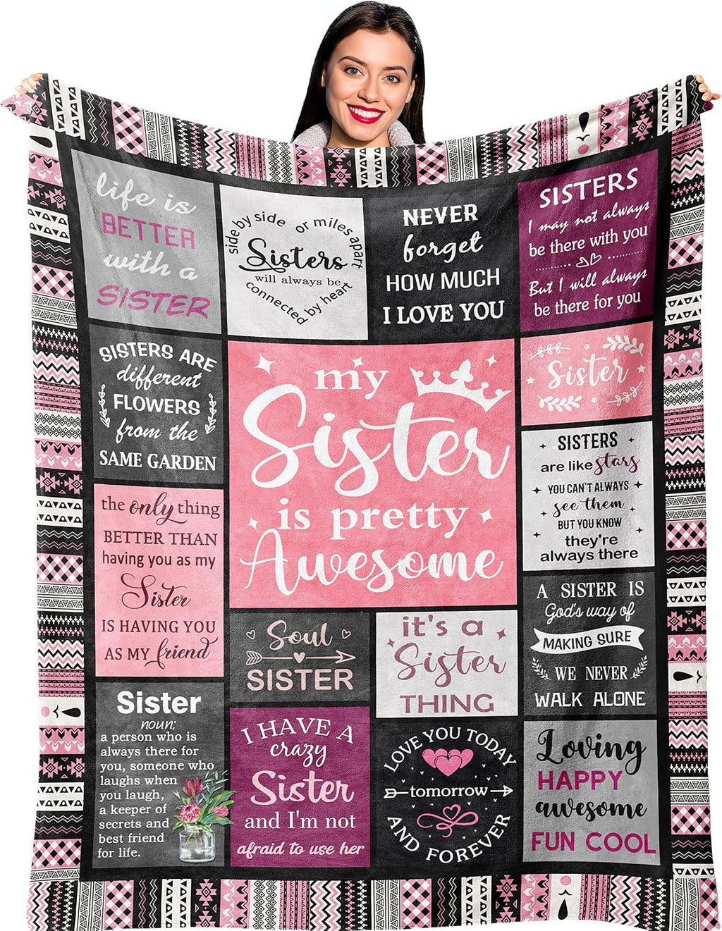 Gifts for Mom, Mom Birthday Gifts, Mom Gifts, Birthday Gift for Mom, Gifts for Moms from Daughter Son, Mama Mother Gifts, Best Mom Ever Gift, Valentines/Mothers Day to My Mom Blanket 60” x 50” - view 2